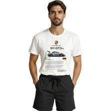 Color Luxe 911 Gt3 Rs Spor Araba Baskılı Tasarım Premium Pamuk Erkek Tişört