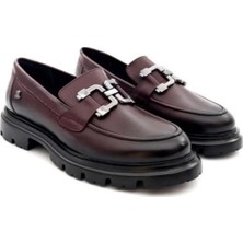 Bags Shoes Venüs 2412906K Kadın Hakiki Deri Kalın Tabanlı Loafer Ayakkabı