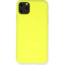 Eco Port Iphone 11 Pro Max Kılıf Nano Içi Kadife Silikon - Sarı