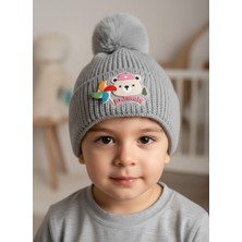 Gigi Giyim Animal Desenli Fırfırlı Erkek Çocuk Bere