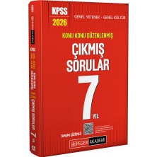 Pegem Akademi Yayıncılık 2026 KPSS Genel Yetenek Genel Kültür Konu Konu Düzenlenmiş Tamamı