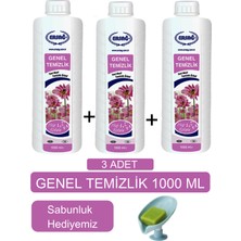 Ersağ Ersag Genel Temizlik  (3 Adet) 1000 ml  + Sabunluk Hediyemiz 105-61