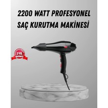 Ponna 2200W Fön Makinesi – Profesyonel Ac Motor, Soğuk ve Sıcak Üfleme