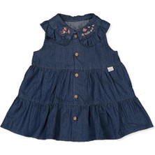 Bebetto Tencel Elbise (Tıny Flowers) Lacivert
