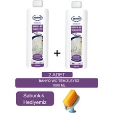 Ersağ Ersag Banyo Wc Temizleyici (2ADET)1000 Ml- Sabunluk Hediyemiz 107-15