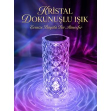 Elioure Diamond Table Lamp USB Charging Touch Lamp Kumandalı ve Dokunmatik Kristal Masa Lambası