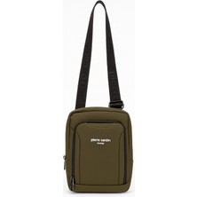 Pierre Cardin Yeşil 01pc002013-Ysl Erkek Çanta, Su Tutmayan Poliüretan Malzeme ile Seyahat ve İş Kullanımı için Şık