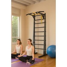 FS Grup - Ayaklı Barfiks ve Egzersiz Merdiveni – Demir Profil Swedish Ladder (Wall Bar) Spor İstasyonu