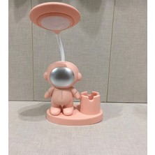 Empressco Renkli LED Astronot Masa Lambası, Şarjlı ve Micro Girişli, Gece Aydınlatması