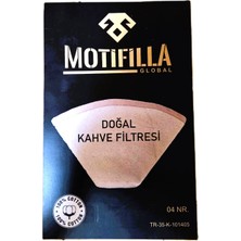 Motifilla 4 Nr. Bez Kahve Filtresi %100 Doğal