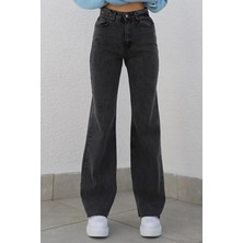 Arvib  Füme Likralı Bol Paça Denim Kot Vib 99 Pantolon