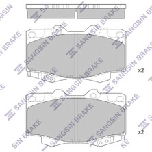 SANGSIN Sangsın SP1375 Ön Balata Toyota Hılux Pıckup 2.5d-4d 4WD 01 > GDB3428 044650K140-044650K060-WVA21679