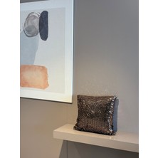 Framgan Pullu Payetli Dolgulu Kare Kırlent