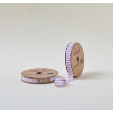 Sad Biye Kalın Çizgili Katlı F07 Gül Kurusu 2 cm 25 Metre %65 Koton %35 Polyester