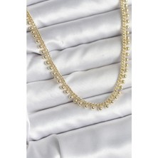 Vice Avm Pirinç Gold Renk Sıralı Topçuk Model Kadın Kolye EB-53-vice/(1395) 3385