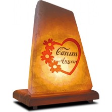 Empressco Canım Annem Yazılı Turuncu Tuz Lambası, Sıcak ve Sevimli Dekorasyon Parçası