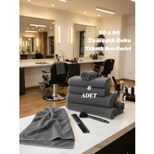 Pamuklu Havlu (50 x 90 cm )  (6 Adet ) Berber Havlusu,, El Yüz Havlusu, Kuaför Havlusu, Sporcu Havlusu