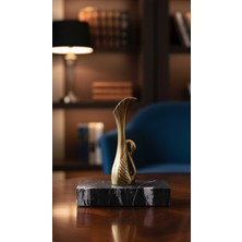 Montdekor El Yapımı Mermer Taşlı Bronz Deenli Obje