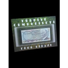 Özel Folderinde Orjinal Koleksiyon Paralı Ev Ofis Hediyelik Koleksiyon Para. 6. 7. Emisyon Kağıt Paralar