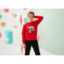 Little Aden Yılbaşı Temalı Erkek Çocuk Sweatshirt