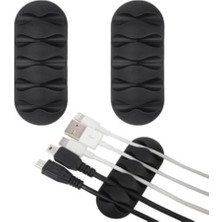 Kablo Tutucu 5 Kanallı 3lü Siyah (4940)