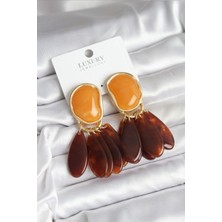 Vice Avm Pirinç Gold Renk Vintage Model Kadın Küpe