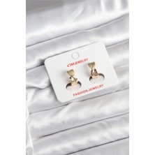 Vice Avm 14K Gold Renk Kaplama CM Kadın Küpe