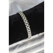 Vice Avm 316L Çelik Gümüş Renk 7 mm Kalınlık Erkek Bileklik EB-53-vice/(1395) 3398