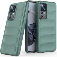 TE Dükkan Buğz Xiaomi Mi 12T Pro Kılıf Optimum Silikon - Koyu Yeşil