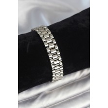 Vice Avm 316L Çelik Gümüş Renk 12 mm Kalınlık Erkek Bileklik EB-53-vice/(1395) 3410