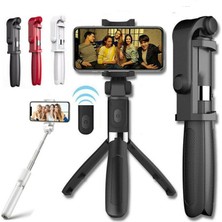Selfie Stick L01 Bluetooth Kumandalı Selfie Çubuğu Tripod Monopod (4940)