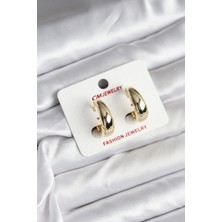 Vice Avm 14K Gold Renk Kaplama Halka CM Kadın Küpe