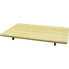 Ahşap Bambu Kesme Tahtası Kesim Panosu  Ayaklı Sofra  40X60X7CM (4887)