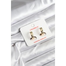 Vice Avm 14K Gold Renk Kaplama CM Kadın Küpe