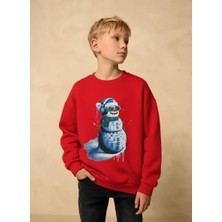 Little Aden Yılbaşı Temalı Erkek Çocuk Sweatshirt