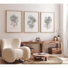 Ninastore Boho Botanik Desenli Set: Adaçayı Yeşili Kır Çiçeği Fidanlık Dekoru