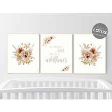 Ninastore Kır Çiçeği Fidanlık Baskısı: Bohem Çiçek Suluboya Sanatı