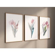 Ninastore Suluboya Çiçekli Çocuk Odası Baskısı: Bohem Yabani Çiçek Duvar Sanatı