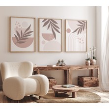 Ninastore Boho Bebek Odası Desenleri: Soyut Gökkuşağı, Allık Pembesi Duvar Dekoru
