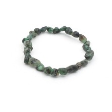 Murty99 Amorf Kesim Hakiki Doğal Zümrüt Taşı Bileklik