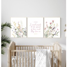 Ninastore Kır Çiçeği Fidanlık Baskısı: Bohem Çiçekli Duvar Sanatı