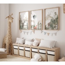 Ninastore Orman Fidanlığı Sanatı: Dağ Hayvanları Baskısı, Adaçayı Yeşili Dekor