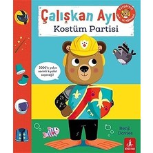 Everest Yayınları Çalışkan Ayı - Kostüm Partisi (Ciltli - Hareketli Kitap) + Diyaloglar 1