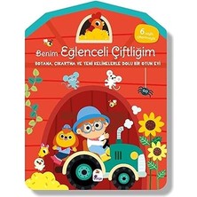 Everest Yayınları Benim Eğlenceli Çiftliğim: Boyama,çıkartma ve Yeni Kelimelerle Dolu Bir Oyun Evi (6 Sayfa Çıkartma)