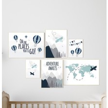 Ninastore Dağ Fidanlığı Sanatı: Macera Bekliyor, Dünya Haritası Baskıları