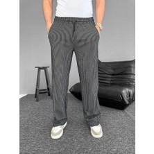Etiler Collection Su Yolu Çizgili Cepli Pantalon - Siyah