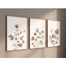 Ninastore Kır Çiçeği Fidanlığı Baskısı: Vintage Çiçekli ve Botanik Sanatı