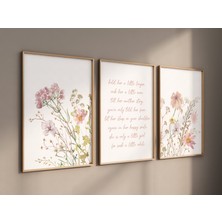 Ninastore Kır Çiçeği Fidanlık Baskısı: Bohem Çiçekli Duvar Sanatı