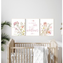 Ninastore Kır Çiçeği Fidanlık Baskısı: Bohem Çiçekli Duvar Sanatı