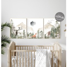 Ninastore Orman Fidanlığı Sanat Baskıları: Dağ Hayvanları, Adaçayı Yeşili Orman